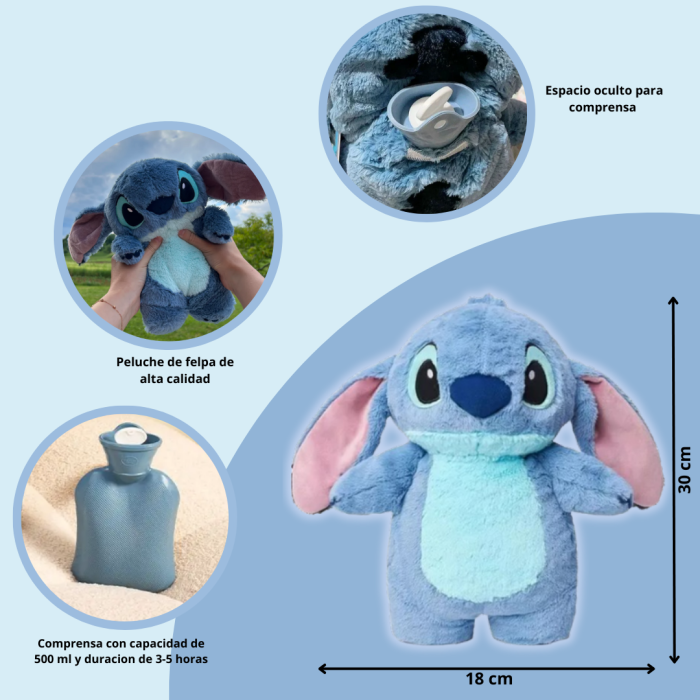 🔥Stitch Plush Hot Water Bag - Image 5