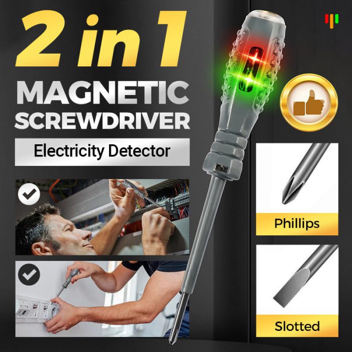 🔥2-in-1  High Torque Strong Magnetic Screwdriver Electricity Detector - Image 1