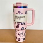 🔥40oz Stitch Insulated Tumbler 🥰 Straw Topper as Free Gift🎁 - Image 9
