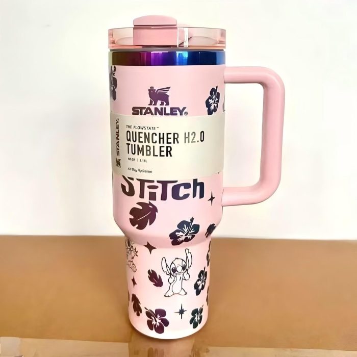 🔥40OZ Stitch Cup 1200ML 🥰 Straw Topper as Free Gift🎁 - Image 19