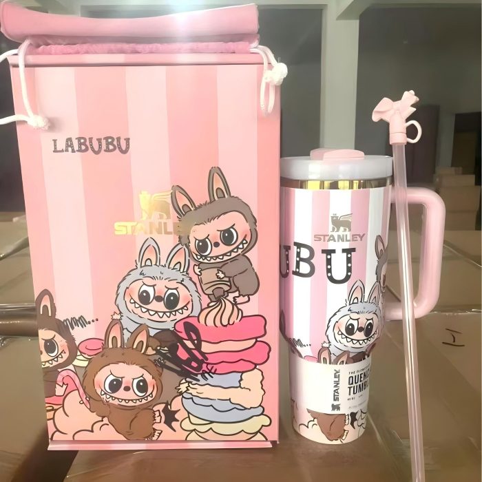 🔥  Labubu Stripe Insulated Cup 40 OZ ✈️Free Shipping - Image 2