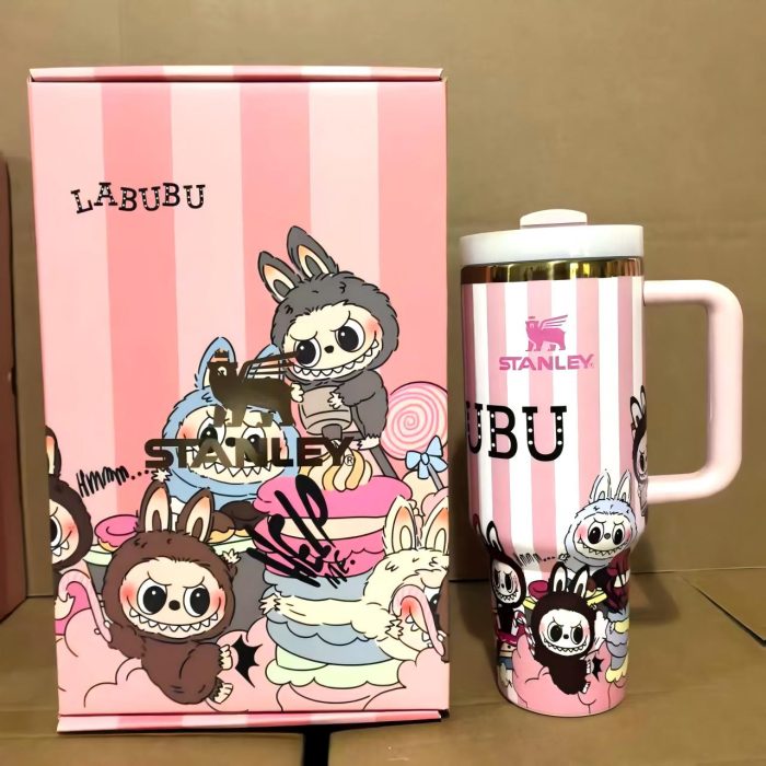 🔥  Labubu Stripe Insulated Cup 40 OZ ✈️Free Shipping - Image 1