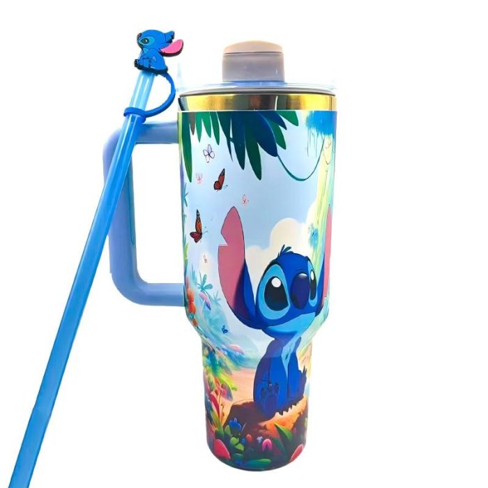 🔥Stitch Insulated Tumbler Gift Box 40OZ Include Straw and Topper - Image 5