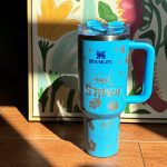 🔥40oz Stitch Insulated Tumbler 🥰 Straw Topper as Free Gift🎁 - Image 2