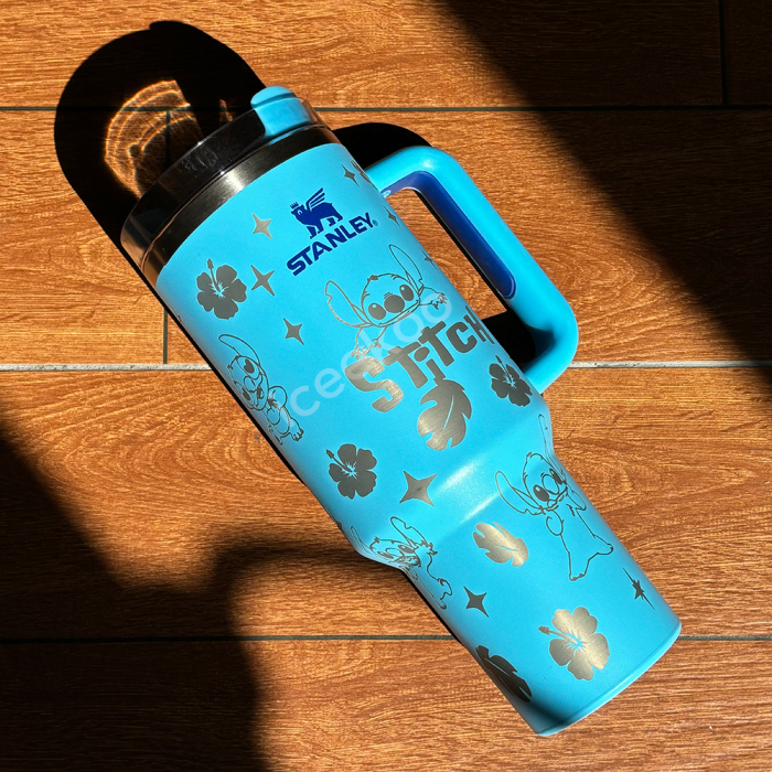 🔥40 OZ Stitch Insulated Cup 1200ML🥰 Straw Topper as Free Gift🎁 - Image 12