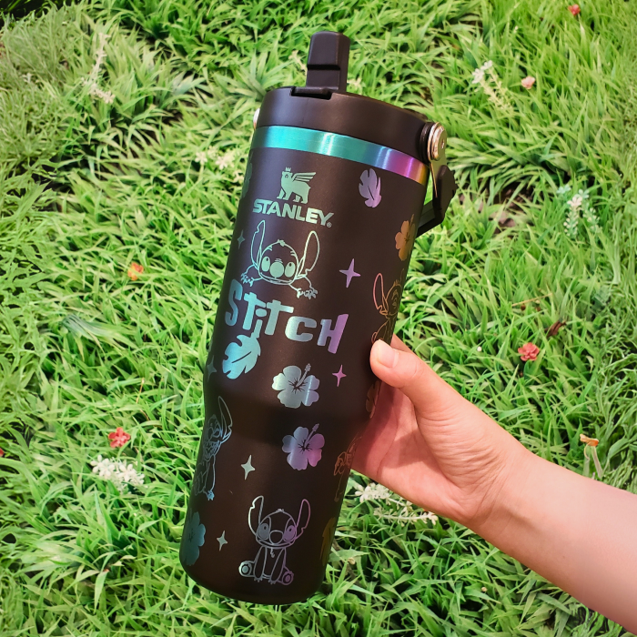 🔥40oz Stitch Insulated Tumbler 🥰 Straw Topper as Free Gift🎁 - Image 5
