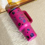 🔥40oz Stitch Insulated Tumbler 🥰 Straw Topper as Free Gift🎁 - Image 7