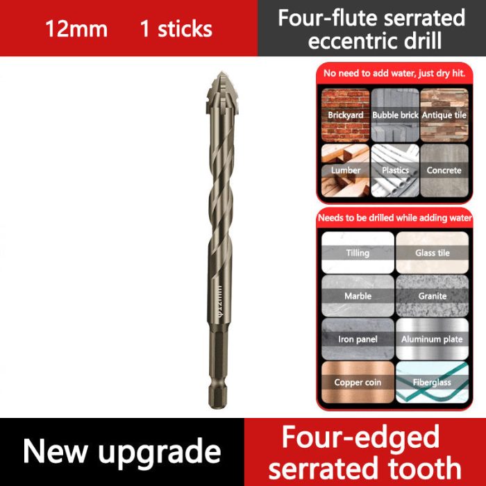 🔥2025 Hot Sale🔥High-Strength 4-Flute Serrated Eccentric Drill Bit Kit - Image 20