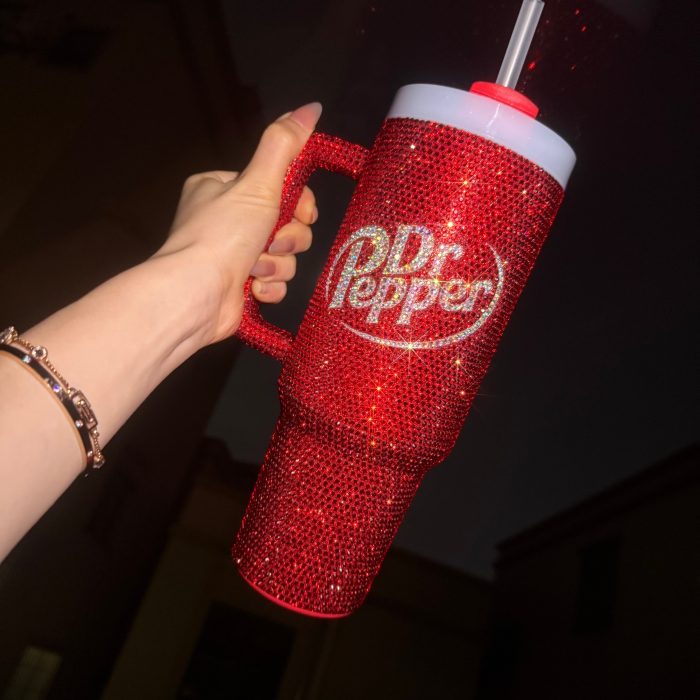 400z DrPepper Tumbler Studded With Diamonds Free Shipping📦 - Image 1