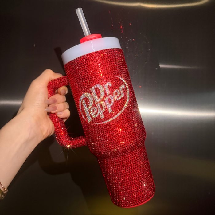 400z DrPepper Tumbler Studded With Diamonds Free Shipping📦 - Image 4