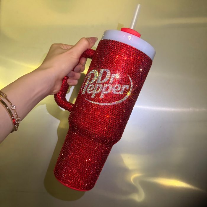 400z DrPepper Tumbler Studded With Diamonds Free Shipping📦 - Image 6
