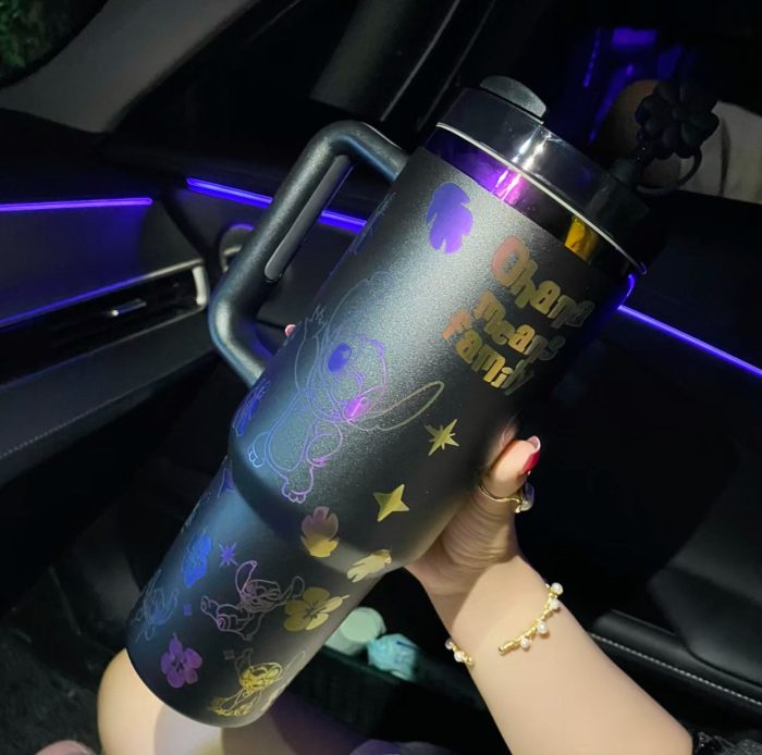 🔥40OZ Stitch Cup 1200ML 🥰 Straw Topper as Free Gift🎁 - Image 7