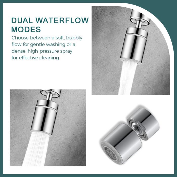 🚿✨360° Swivel Dual Function Kitchen Faucet Bubbler! Saves Water 50%+ - Image 2