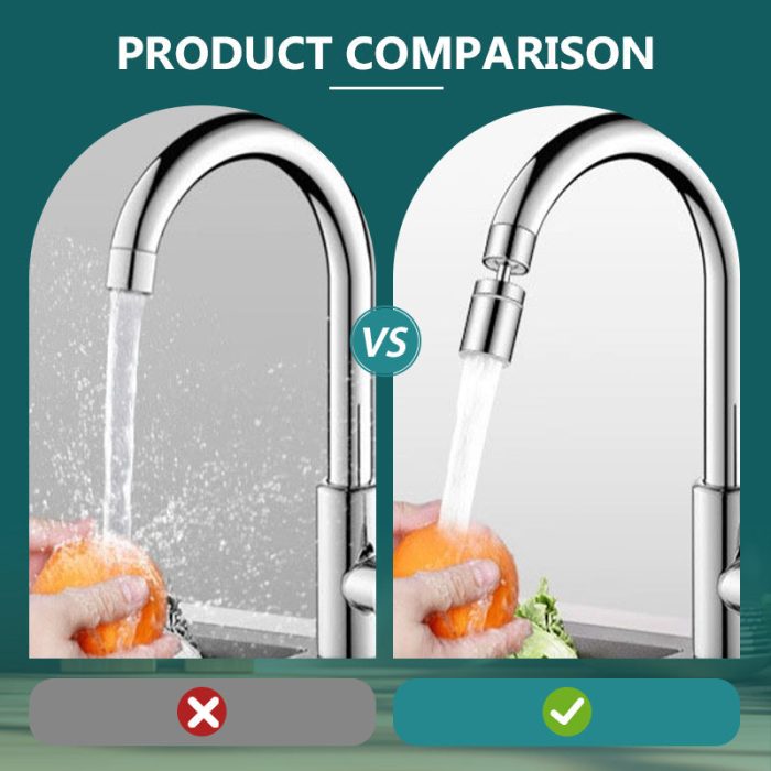 🚿✨360° Swivel Dual Function Kitchen Faucet Bubbler! Saves Water 50%+ - Image 4