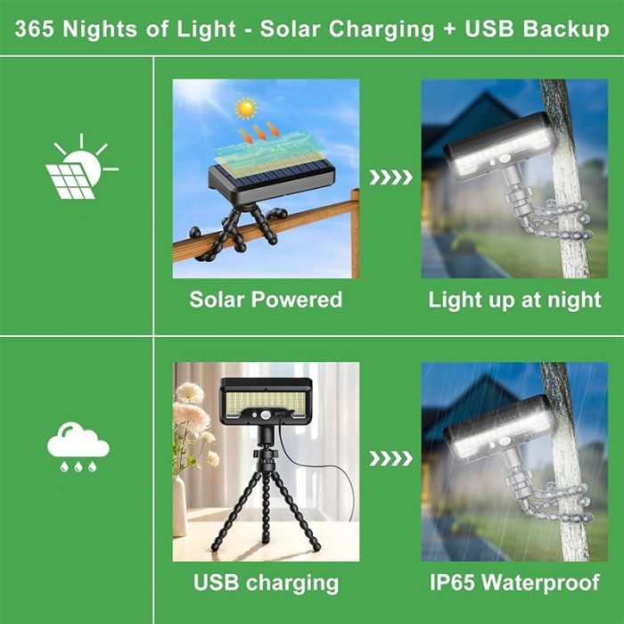 🌞🔌 Octopus Solar Lights! 0 Electricity Cost Full Scene Installation, 30 Seconds to Light Up Any Corner 🚀 - Image 4