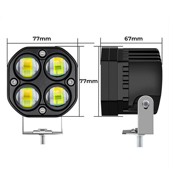 4-LED High-Brightness Motorcycle Spotlight - Image 8