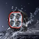 High Brightness Motorcycle Spotlight with Adjustable Bracket - Image 6