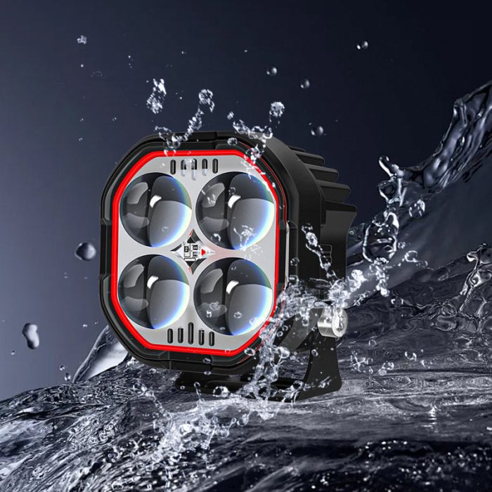 High Brightness Motorcycle Spotlight with Adjustable Bracket - Image 6