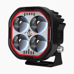 High Brightness Motorcycle Spotlight with Adjustable Bracket - Image 9